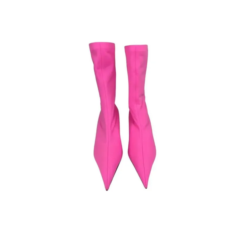 Balenciaga Knife Ankle Boots 8cm Women's Pink-3