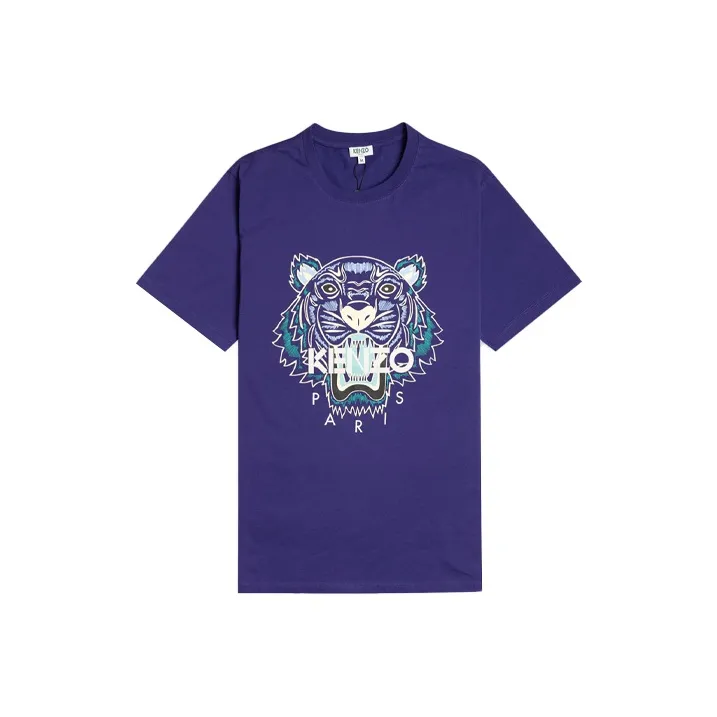 KENZO T Shirts Men Eggplant Purple-0