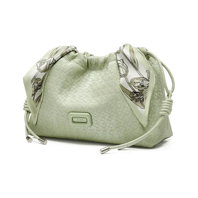 JOSINY Synthetic Leather Shoulder Bag Regular Women's Ecru/Light Green-7