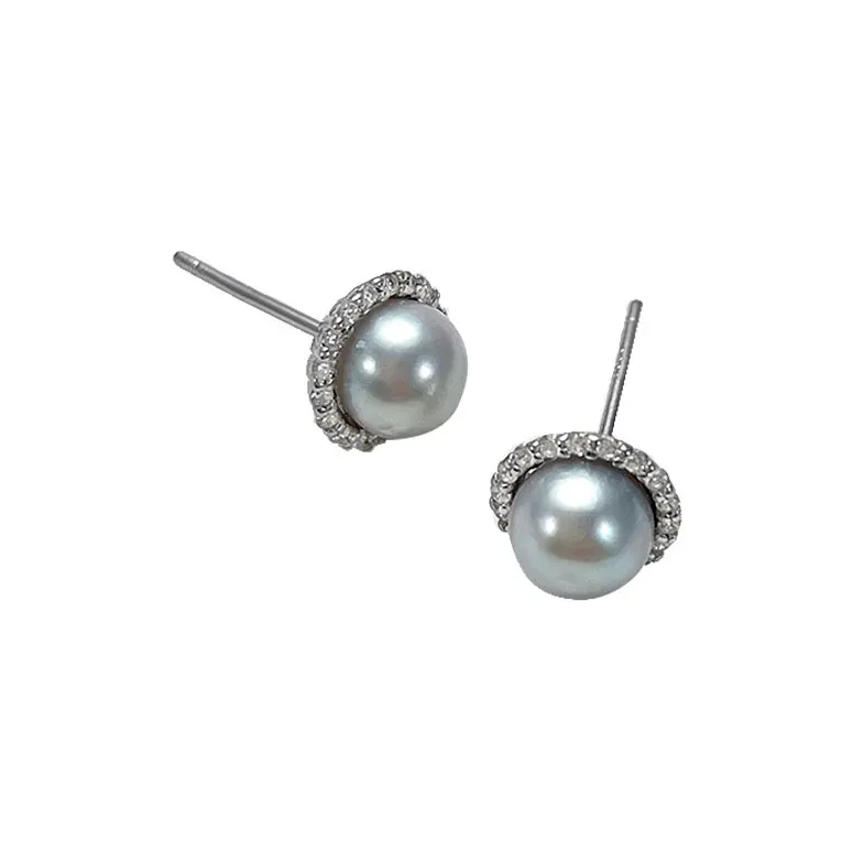 DARA Pearl Stud Earrings Women's-0