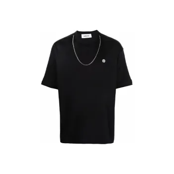AMBUSH Chain Collar Detailed Crewneck T Shirt