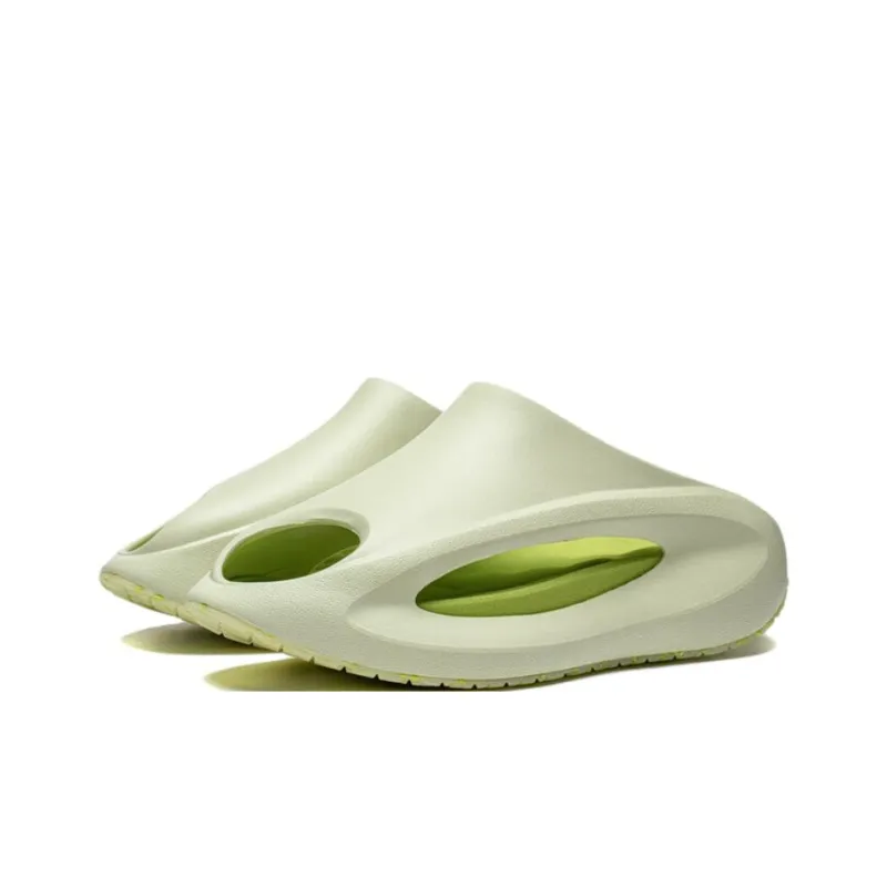 LiNing Yun You Slay Slip Resistant Abrasion Resistant Slide Slippers Unisex Light Fruit Green-2