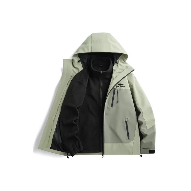 Yiwen Water Resistant Windproof Breathable Warm Windbreaker Jacket Unisex-9