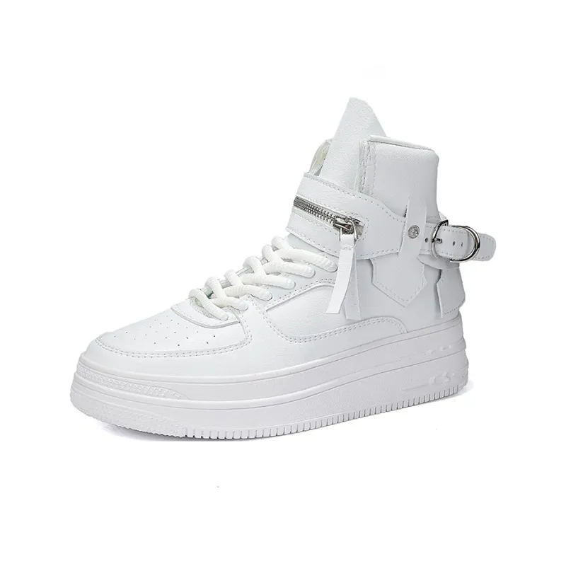 AMICNIEGD Breathable Anti Slip And Wear Resistant High Top Skateboard Shoes Unisex-9