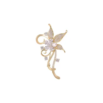 VIOLET Copper Alloy Brooches Women's