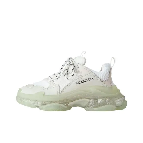 Balenciaga Triple S Clear Sole Low Top Chunky Sneakers Men's Green