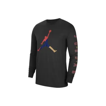 Jordan Set in Sleeve T Shirt Men's Black