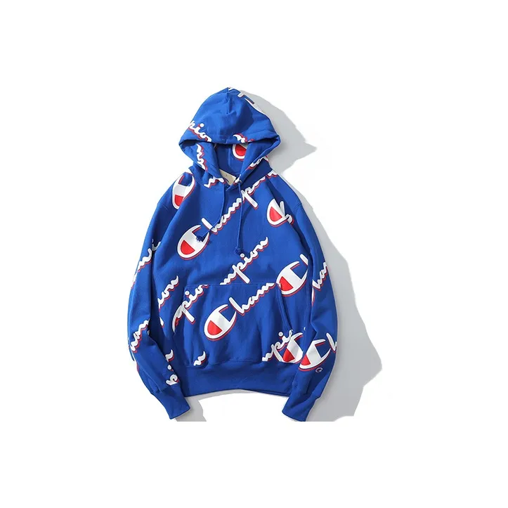 Champion Sweatshirt US Version Unisex Royal Blue-0