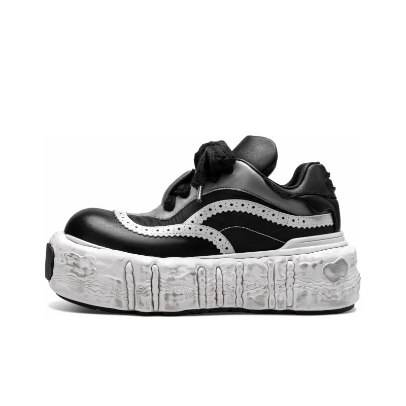 TIMESPEAK Memory Fun Collection, Original Avant Garde Height Increasing Breathable Low Top Casual Shoes Women's Black-0