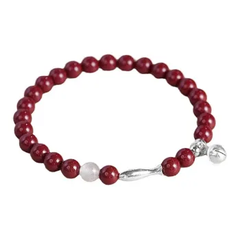 LUXLINE Cinnabar Jade Bracelets Women's