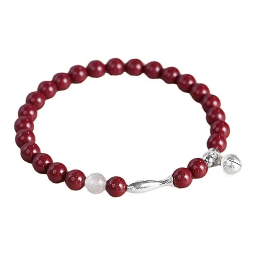 LUXLINE Cinnabar Jade Bracelets Women's