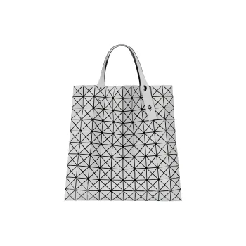 ISSEY MIYAKE PVC One Shoulder Handbags Unisex Light Gray
