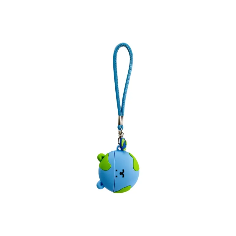 Sopi Compatibility Apple AirPods 4/2/3/4th Generation/AirPods Pro/Pro 2 Silicone Earth Bear Lanyard Headphone Cases-7