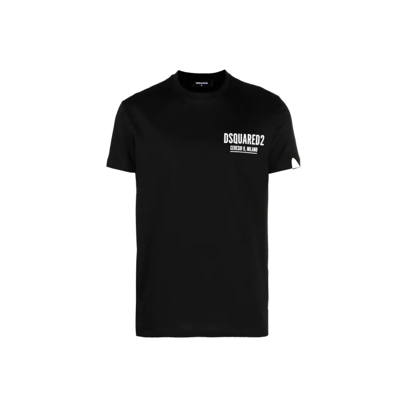 DSQUARED2 Logo print Cotton T shirt-0