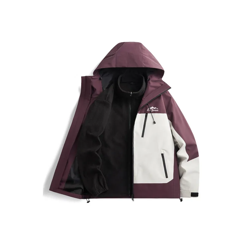 Yiwen Water Resistant Windproof Breathable Warm Windbreaker Jacket Unisex-7