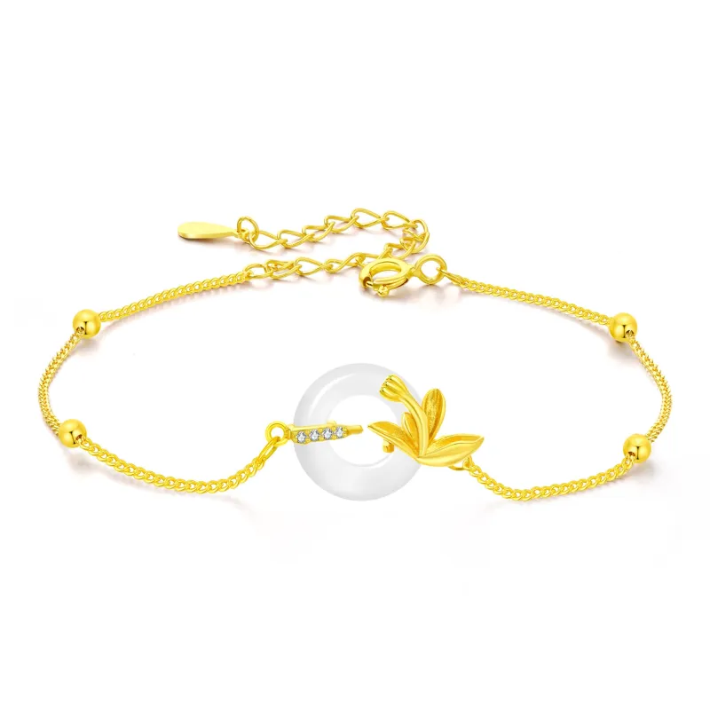 Branded Jewelry Chalcedony Jade Bracelets Women's-15