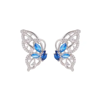 VIOLET S925 Silver Stud Earrings Women's