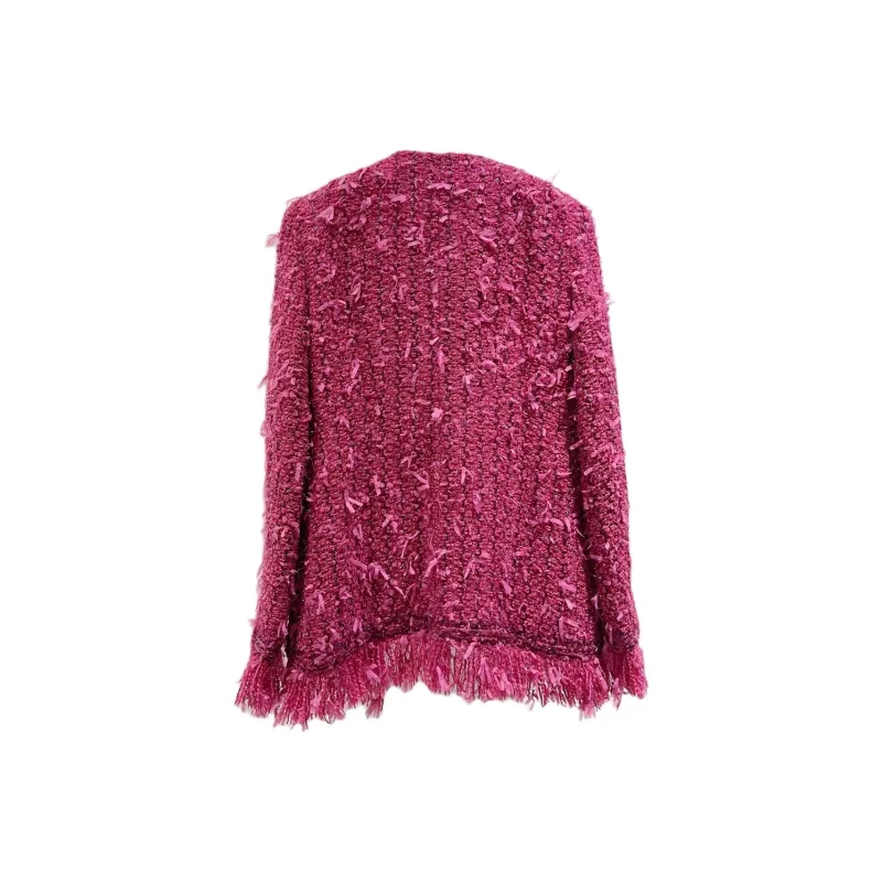 CHANEL Jackets & Coats Women's Berry Red-1