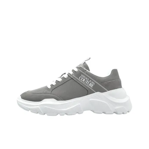 VERSACE JEANS COUTURE Low Top Casual Shoes Men's Gray