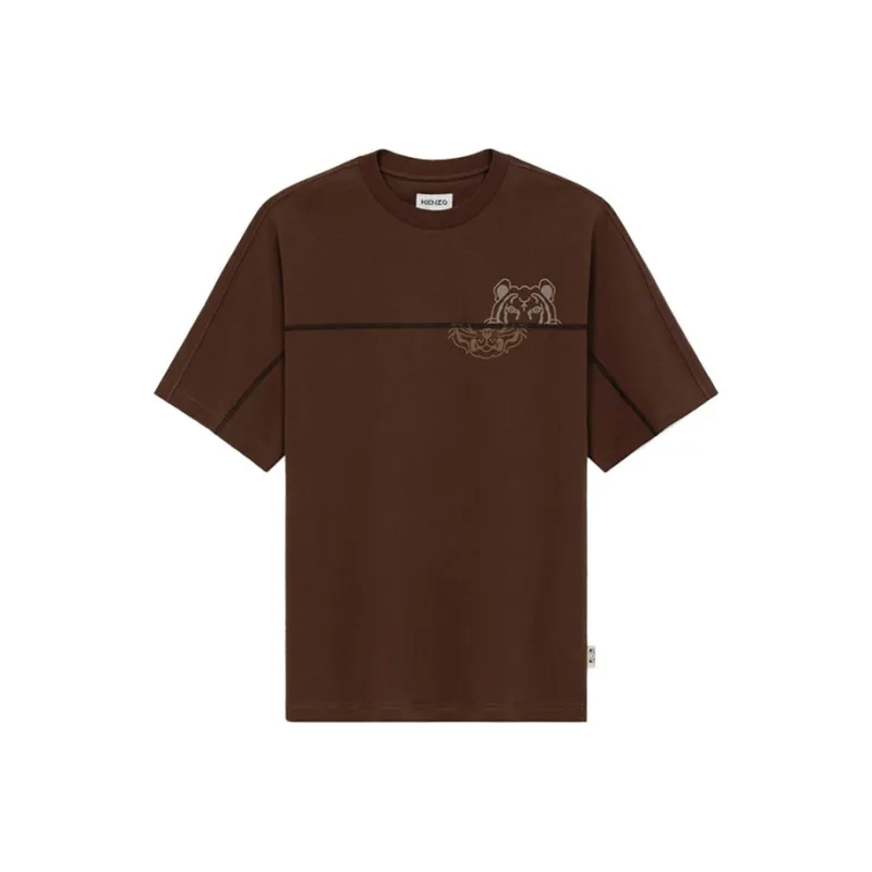 KENZO T Shirts Men Dark Brown-0