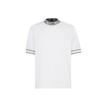 FENDI Short Sleeved Men's White