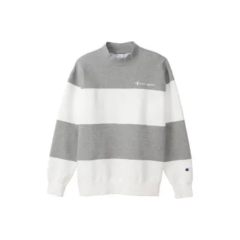 Champion Crew Neck Loose Fit Regular Sweatshirt Winter Japan Version Men's Gray