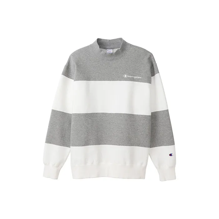 Champion Crew Neck Loose Fit Regular Sweatshirt Winter Japan Version Men's Gray-0