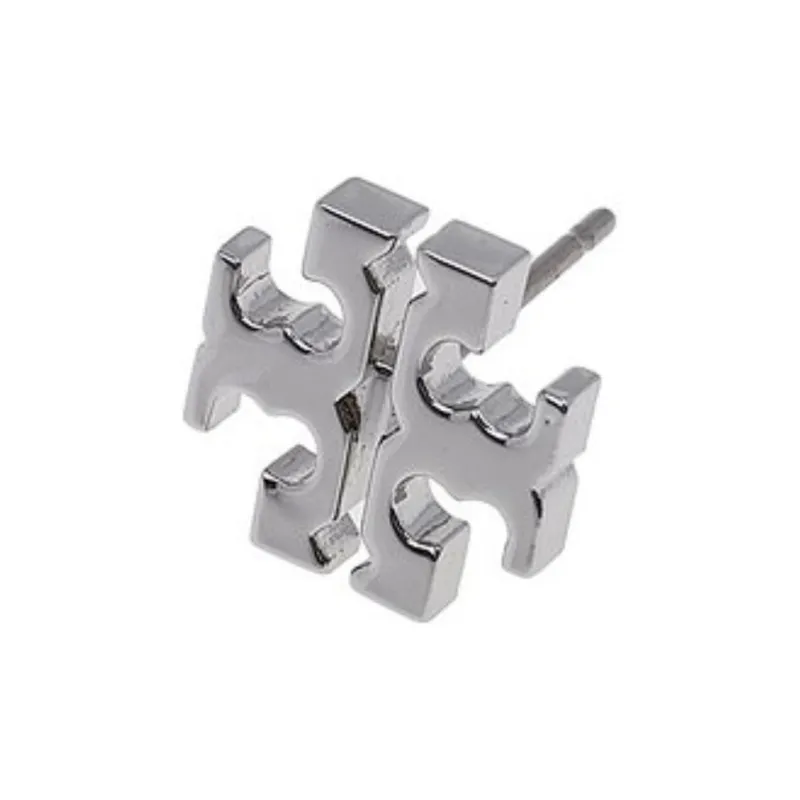 TORY BURCH Double T Motif Polished Finish Earrings-2