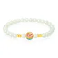 [Plum Blossom]Twelve Gods of Flowers Solid Gold Beaded Bracelet
