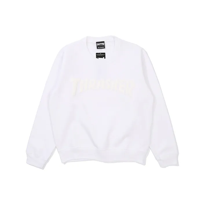 Thrasher Crew Neck Regular Sweatshirt Japan Version Unisex White-0