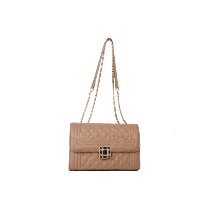 Yalu PU Crossbody Bag, Shoulder Bag Regular Women's Khaki/Black/Ecru/White-1