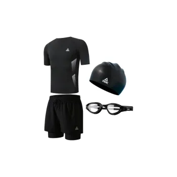 PEAK Swimming Sets Men's Four Piece Set Black