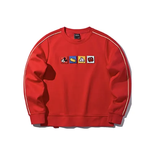 Disney X LINING Sweatshirts Men Cherry dazzler Crimson