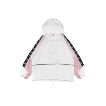 FRLMK Hooded Loose Fit Regular Sweatshirt Unisex White