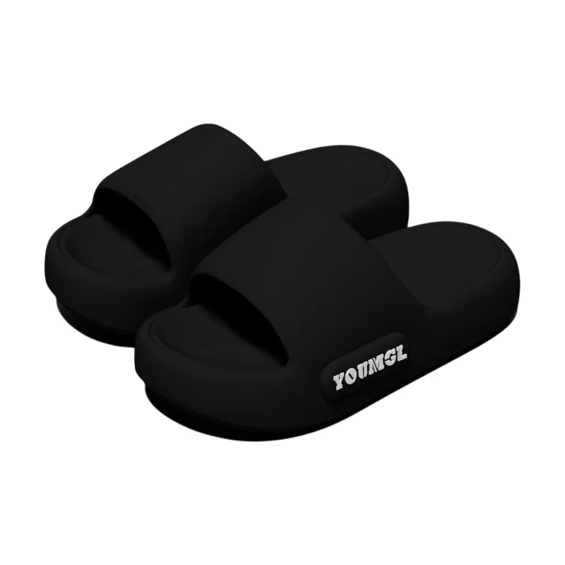 Kemaid Summer Letter Print Soft And Bouncy Slip Resistant Home Slippers For Bathroom Use-3