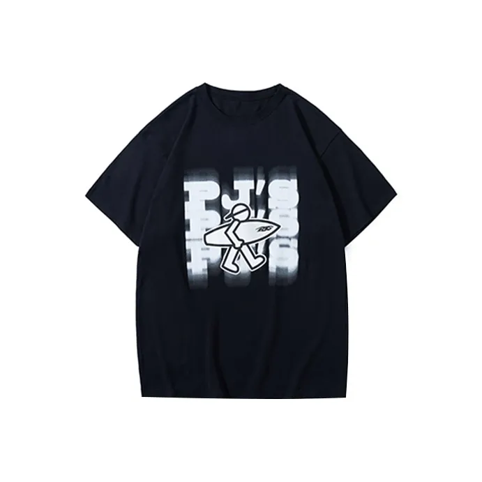 PJ's Vigor Straight T Shirt Unisex Black-0