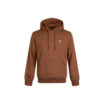 Converse Embroidered Star Chevron Pullover Hoodie Brown