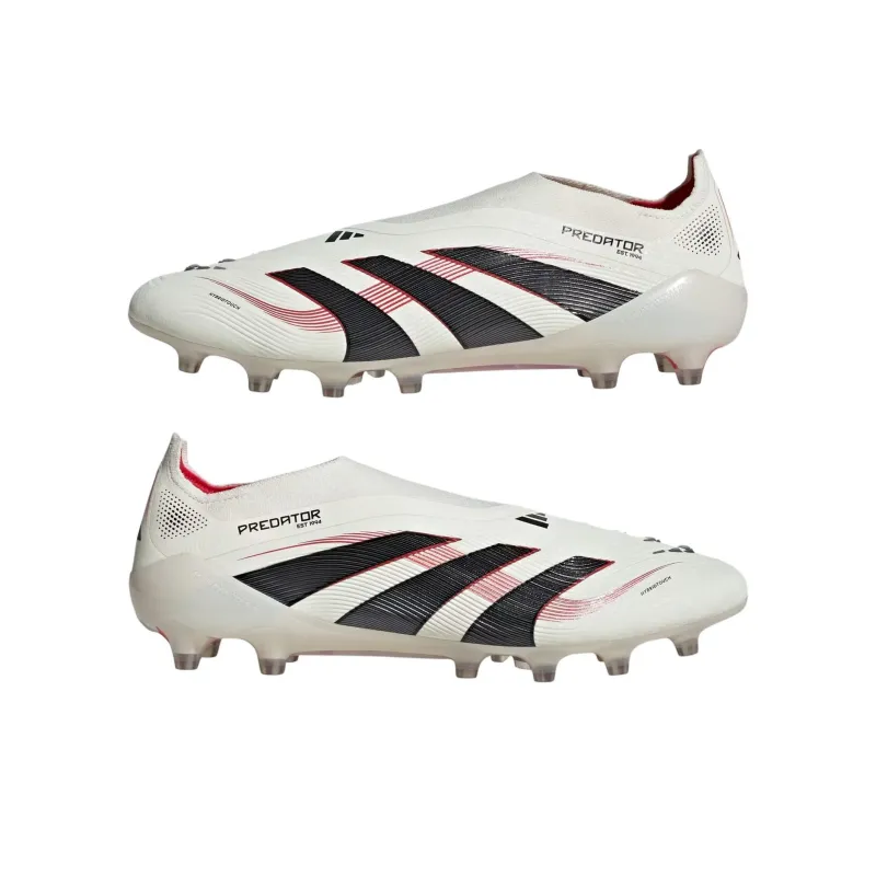 Adidas Predator Elite Laceless Ag Off White Core Black Pure Ruby-4