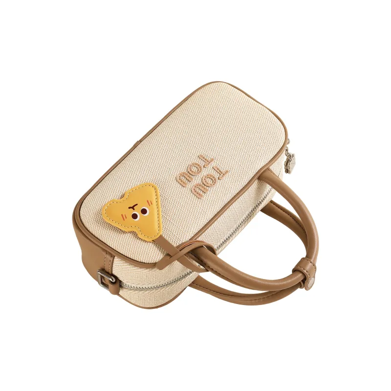 TOUTOU Synthetic Leather Crossbody Bag Regular Women's Cocoa Milk Tea Brown-3