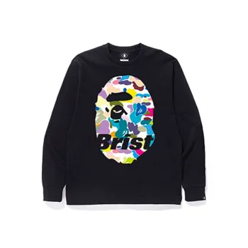 A BATHING APE X F.C.R.B. Ape Head L/S Tee