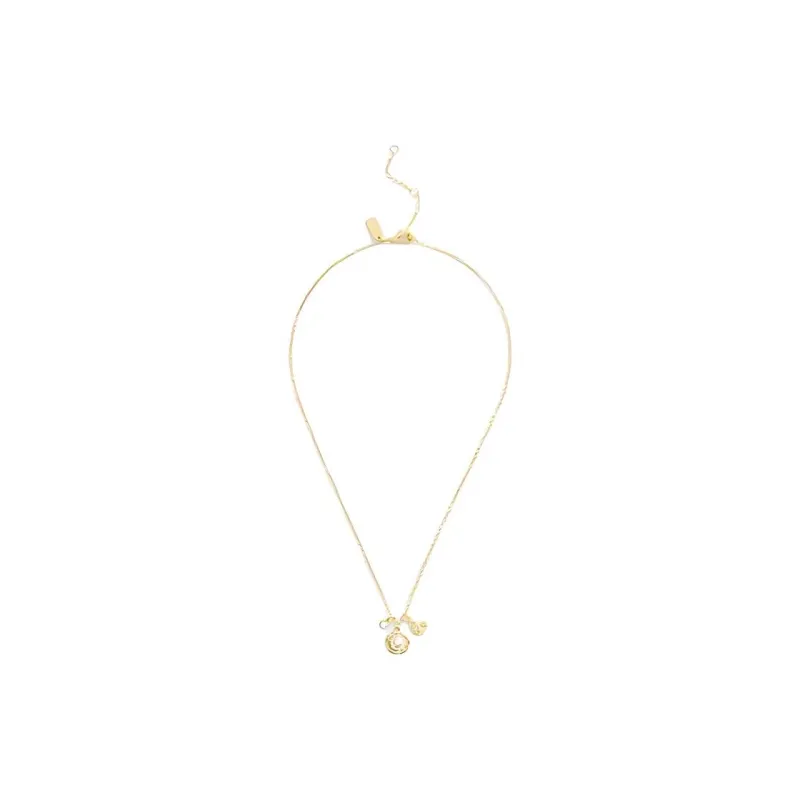 COACH Glass Necklaces Women's Gold-1