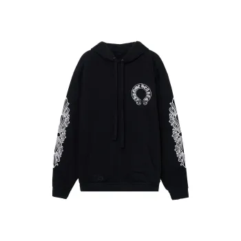 Chrome Hearts Horse Shoe Floral Hoodie