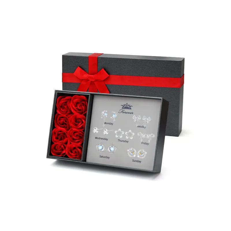 ZSY S925 Silver Stud Earrings Women's-0