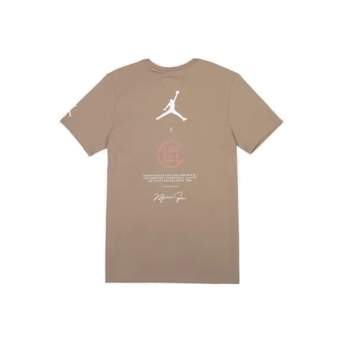 Jordan Clot X Air Jordan T Shirt US Version Men's Khaki