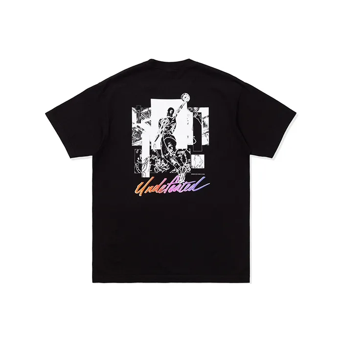 UNDEFEATED Crew Neck Fitted Straight Short Sleeved T Shirt Unisex Black-0