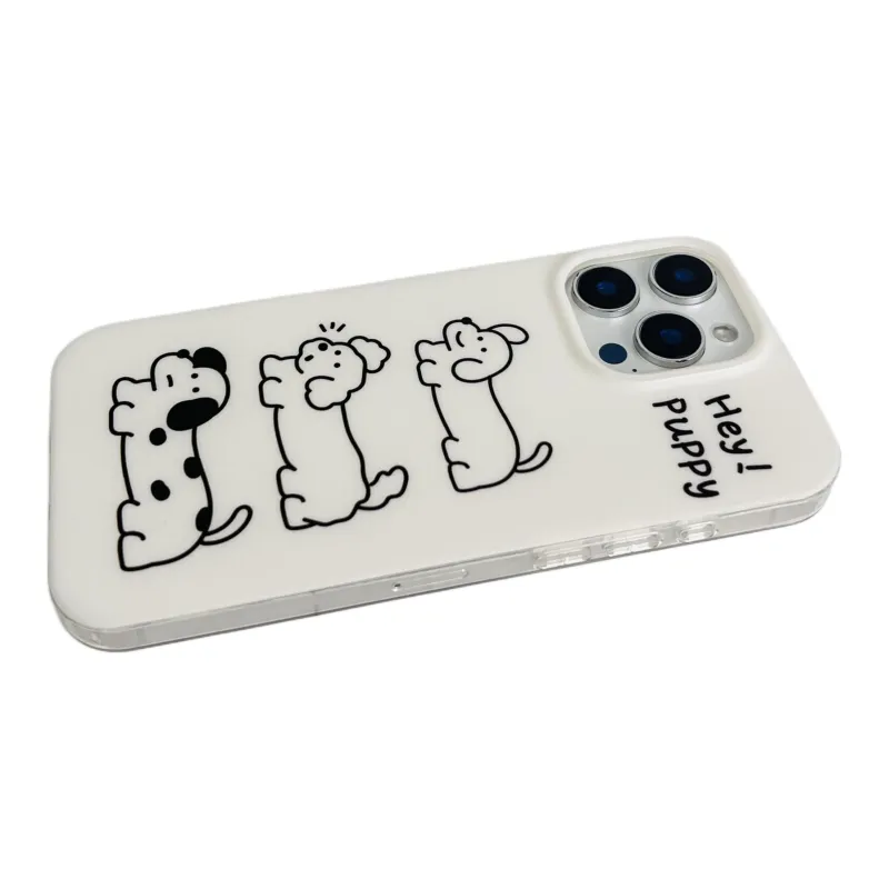 Wei Xin Acrylic Material 3 Pack Maltese Phone Cases Compatible With IPhone 16/15 Pro Max/Apple 13/14 Pro/Max-7
