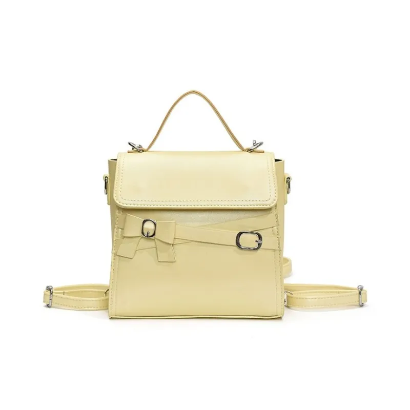 TTaG．baG PU Backpack Regular Women's White/Black/Blue/Pink/Yellow-16