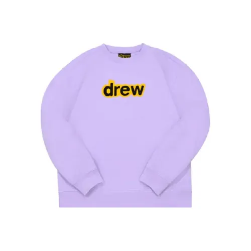 Drew House Letter Logo Series Sweatshirts Unisex Lavender