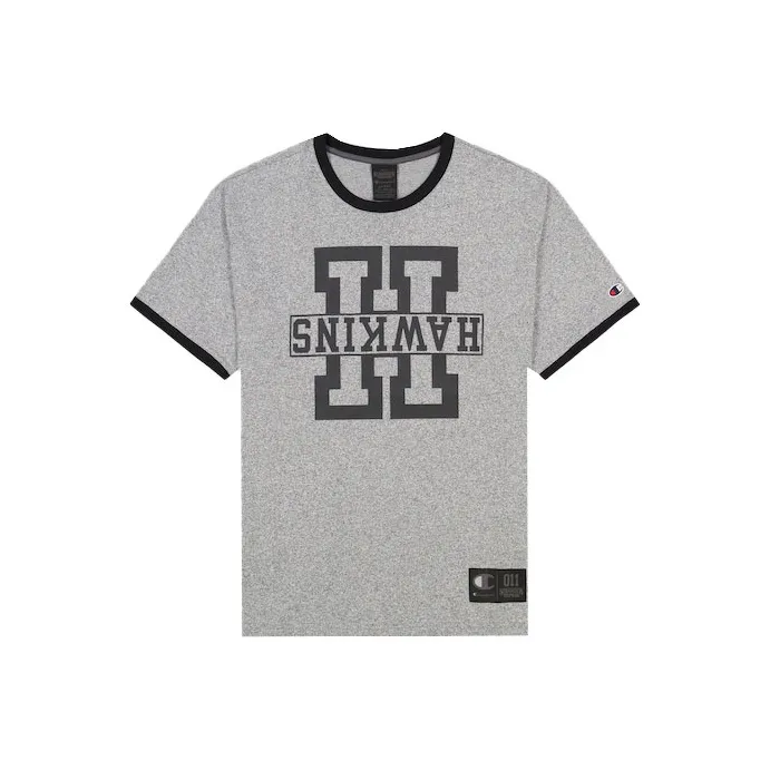 Champion Stranger Things Straight T-Shirt US Version Unisex Gray-0