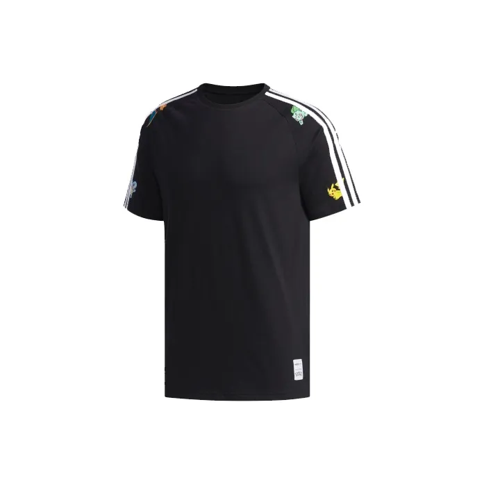 Adidas Neo x Pokmon Crossover Raglan Sleeve T Shirt Men's Black-0